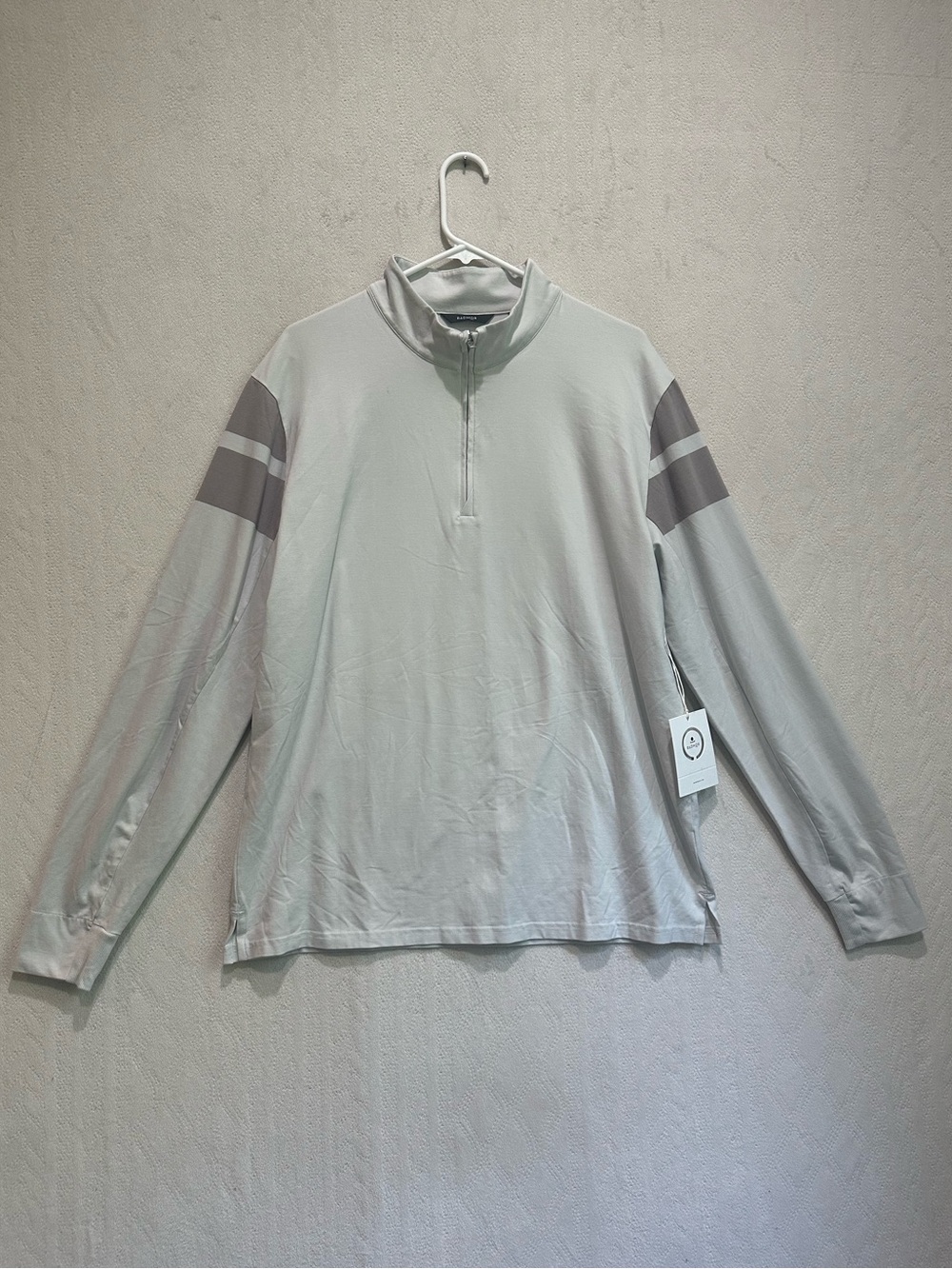 NWT Radmor Golf Men's Light Gray Quarter-Zip Pullover Sweater Sz XL